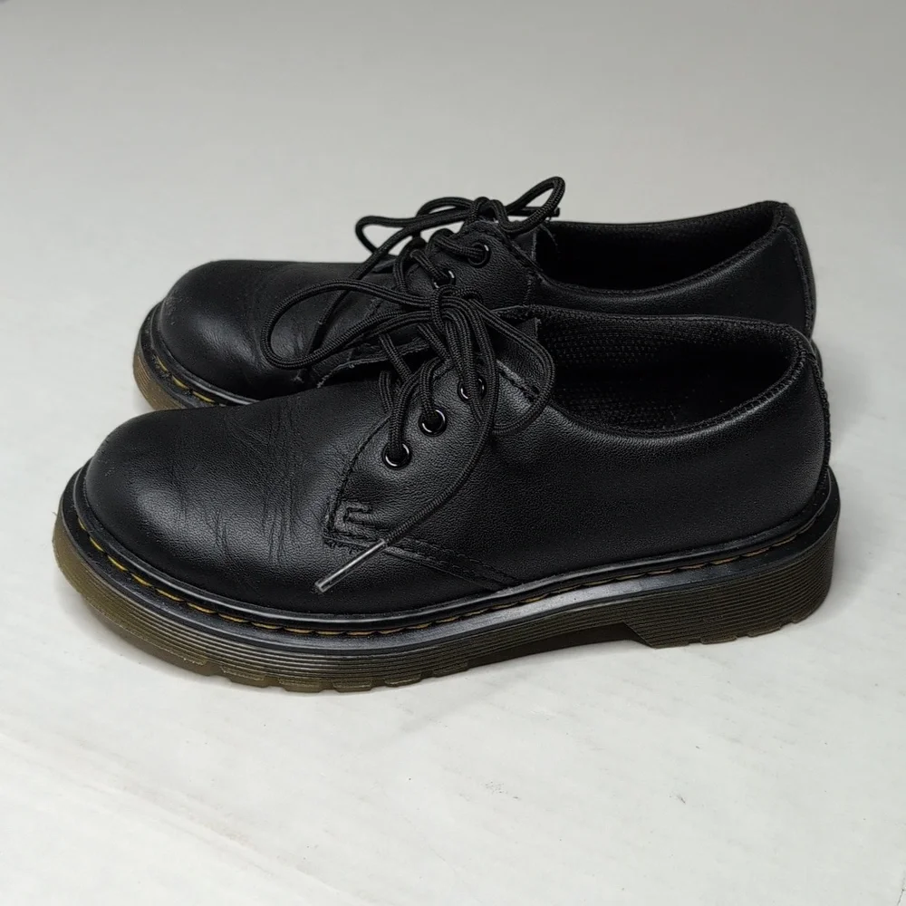 Dr. Marten Kids 1461 Lace Up Loafers Black.